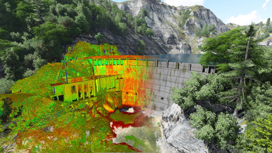 Laser composite of Waipouri Dam