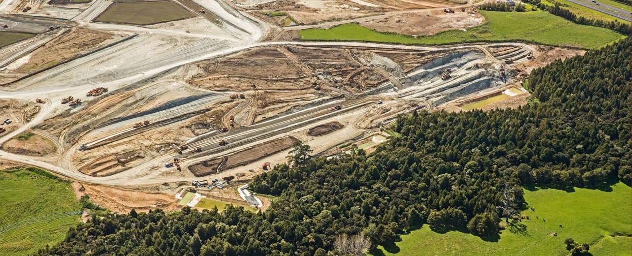 Aerial view of development