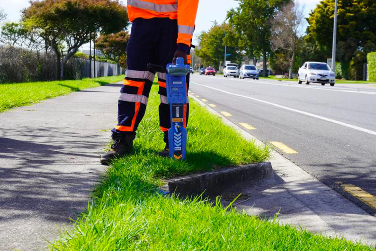 Image of surveyor on site