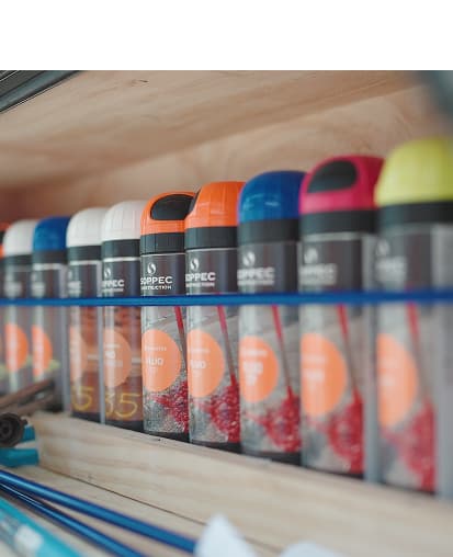 Image of products in cans on a shelf