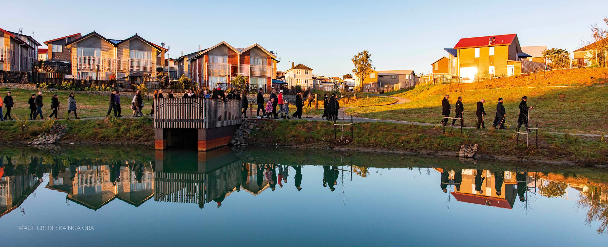 Image of water and townhoses