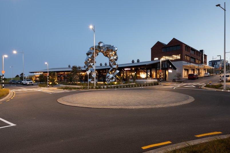 Long Bay village roundabout and sculpture
